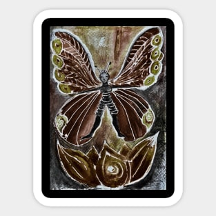 Dark Butterfly Metamorphosis Sticker